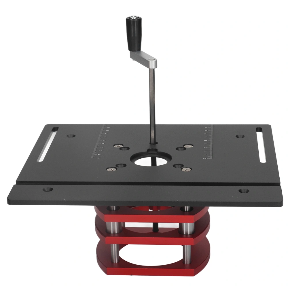 Router Lift Manual Lifting Router Lift System Kit Router Table Saw Insert Base Plate Black