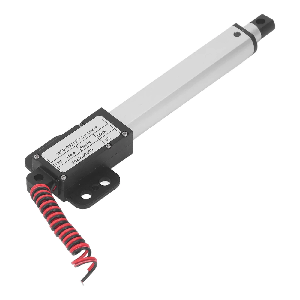 150N Electric Micro Linear Actuator Multi Protection Electric Mini Motion Actuator 75mm Stroke 12V With Bracket