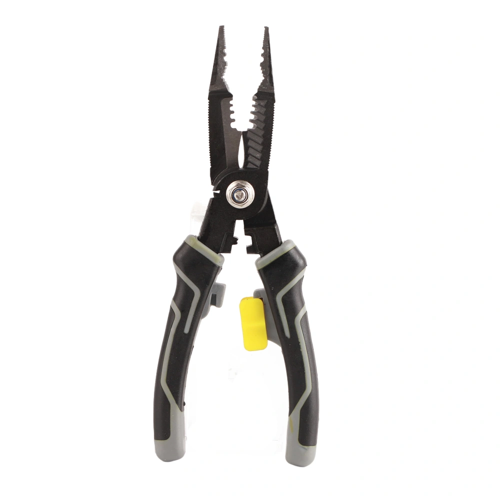 Electrician Pliers Gray Multifunctional Wire Crimper Stripper Cutter Crimping Pliers