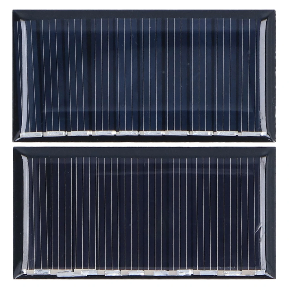 2Pcs Mini Solar Panels 0.25W 5V Portable Mini Polycrystalline Silicon Weatherproof Durable Widely Used Mini Solar Cell