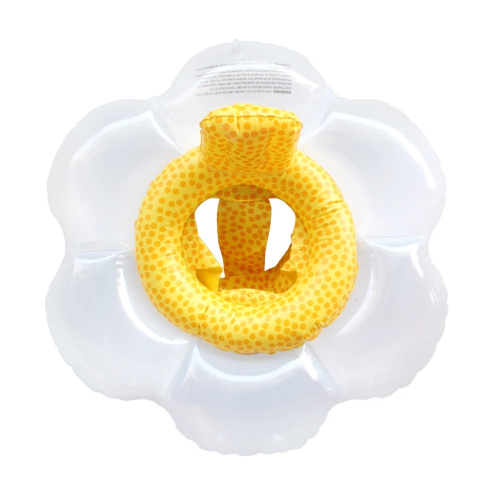 Baby Sun Flower Swimming Ring Kids Inflatable Floating Ring Swim Pool Accessories Circle Inflatable Ring Toy for 6-48 Months Baby