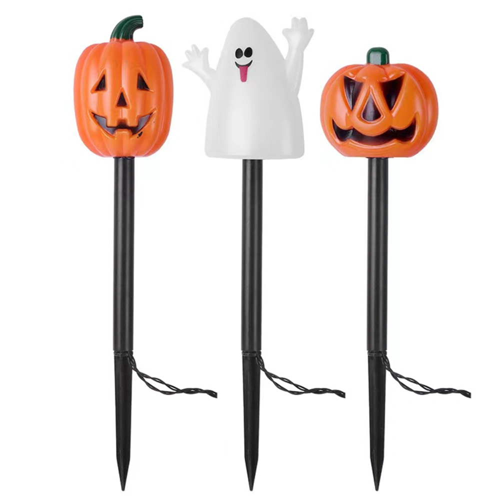 Halloween Decorations, 5 Pack Lighted 3D Pumpkin Garden Stakes