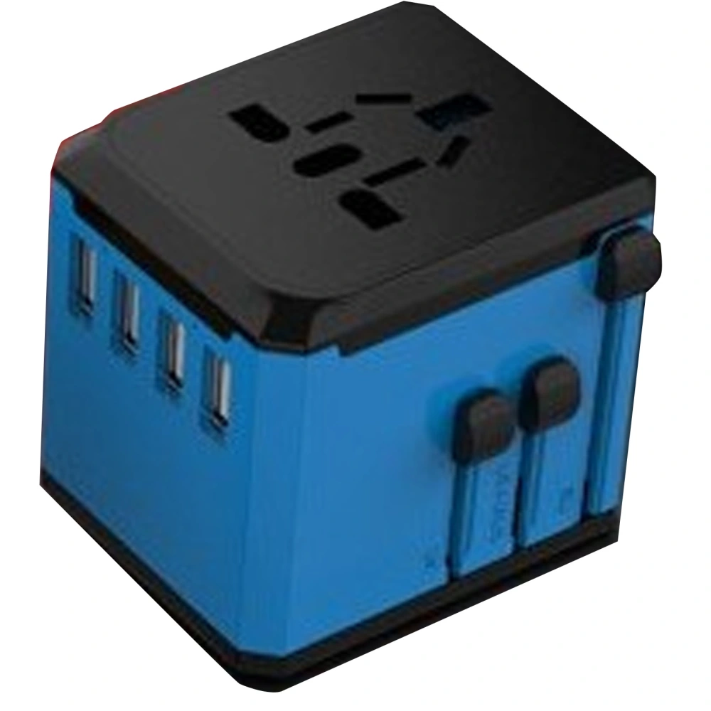 Universal Travel Adapter Worldwide Portable 4 USB Port International Wall Charger for Phone 100‑240V