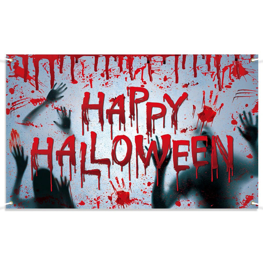 Halloween Photography Backdrop Scary Bloody Hand Party Decor Props