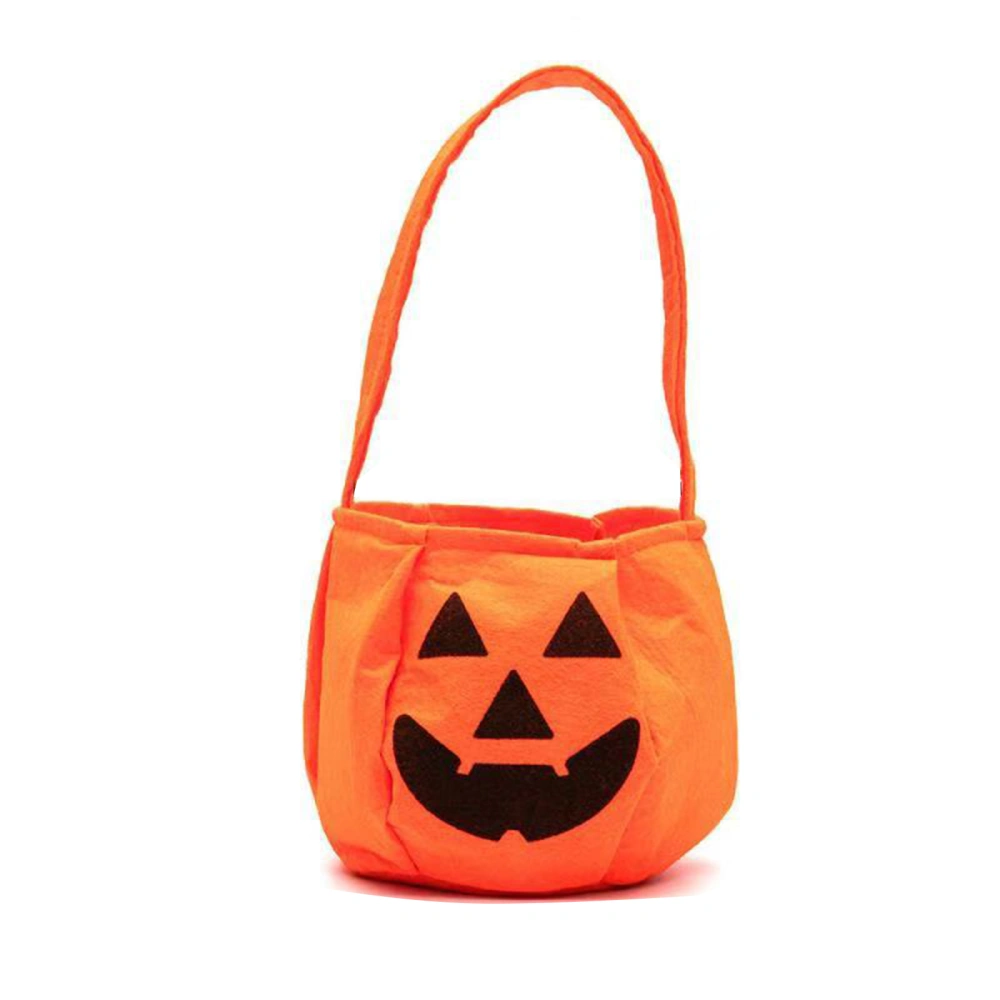 Halloween Cloth Candy Bags, Cartoon Pumpkin/Ghost Pattern Handbag