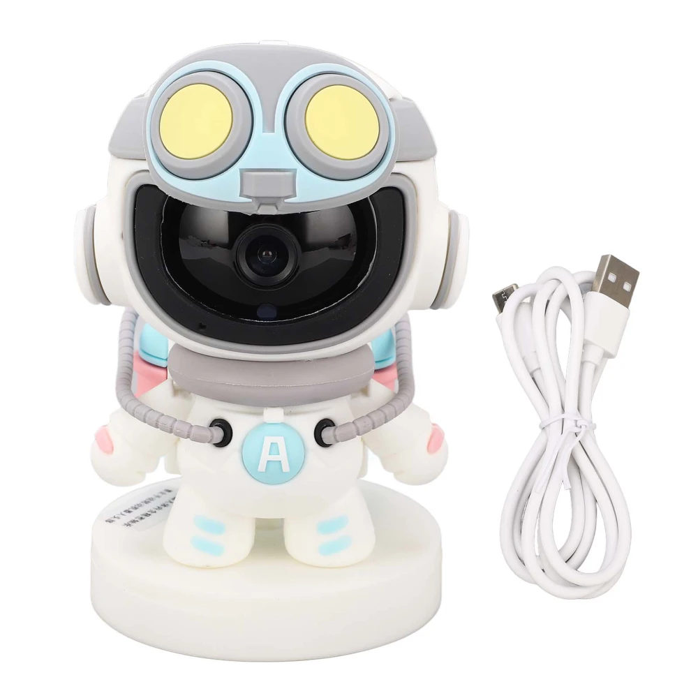 Security Camera Wireless WiFi Spaceman Robot Shape 1080p HD Night Vision 2 Way Audio Monitoring Camera 2MP for Home