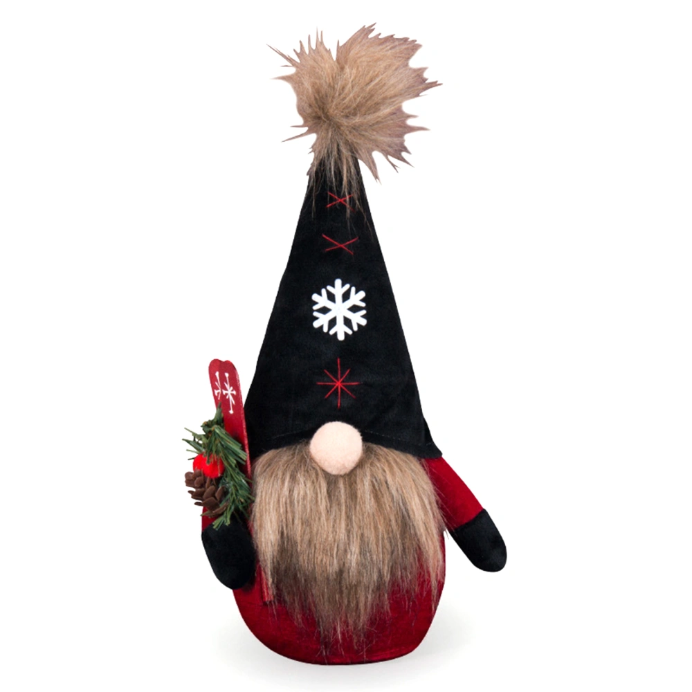 Christmas Gnome Ornaments Glitter Sequin Hat Scandinavian Nisse Dolls