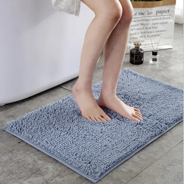 Bathroom Rug Extra Soft Shaggy Chenille Bath Mat Ultra Absorbent Plush Carpet