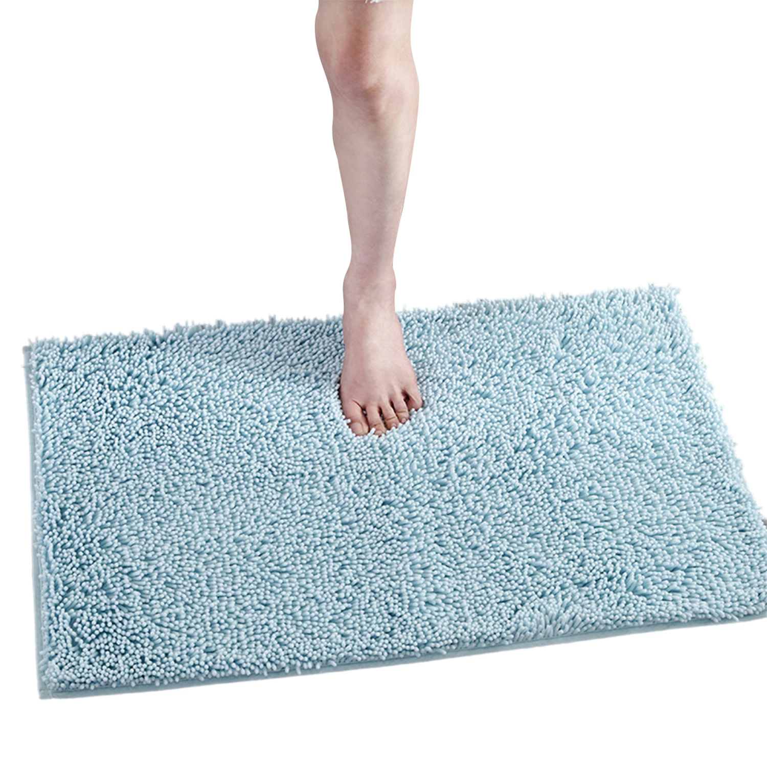Bathroom Rug Extra Soft Shaggy Chenille Bath Mat Ultra Absorbent Plush Carpet