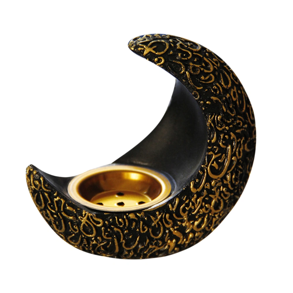 Resin Crescent Incense Burner Ramadan Arabian Incense Holders for Home