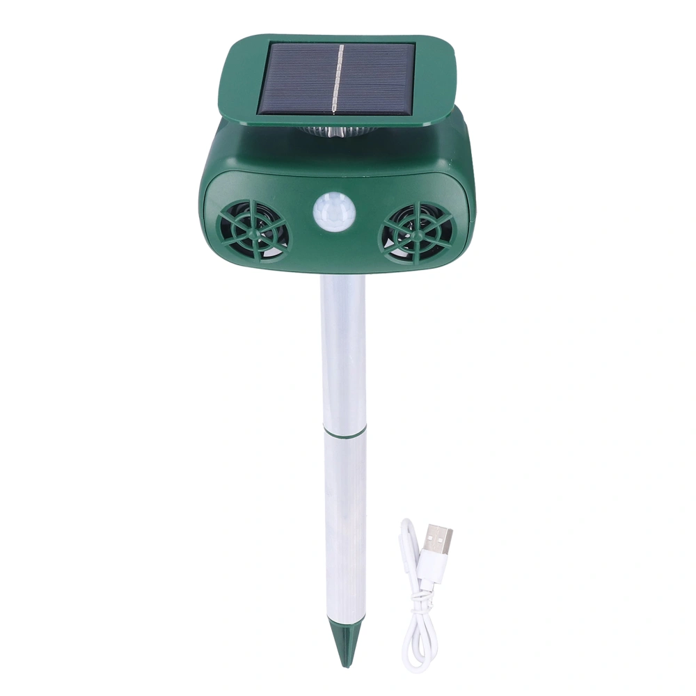 Solar Animal Repeller 3.7V 360 Degree Flashing 2200mAh Lamp Ultrasonic Solar Animal Repellent