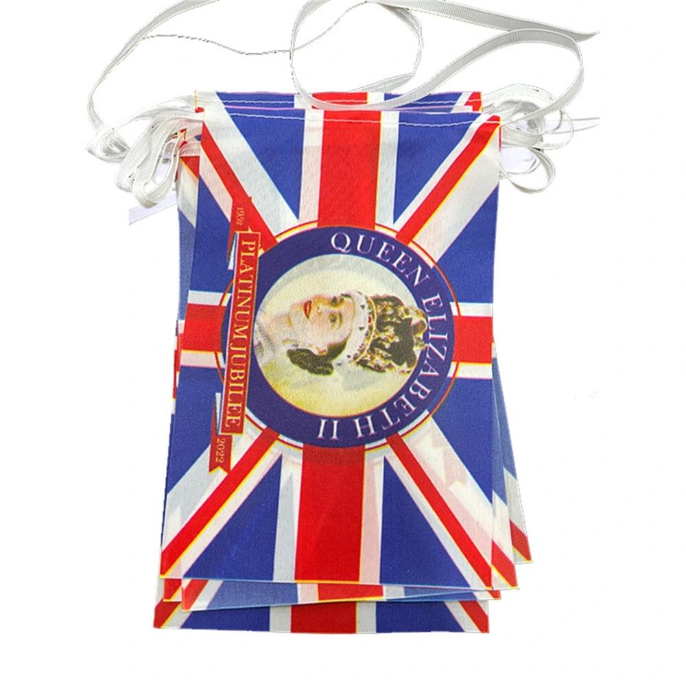 British Queen's Day Pennant Banner or Platinum Jubilee Balloons Set