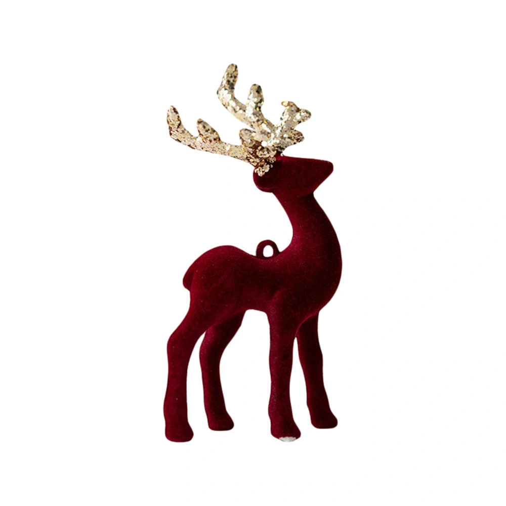 Christmas Tree Deer Pendant Doll, Shine Sequin Elk Ornaments