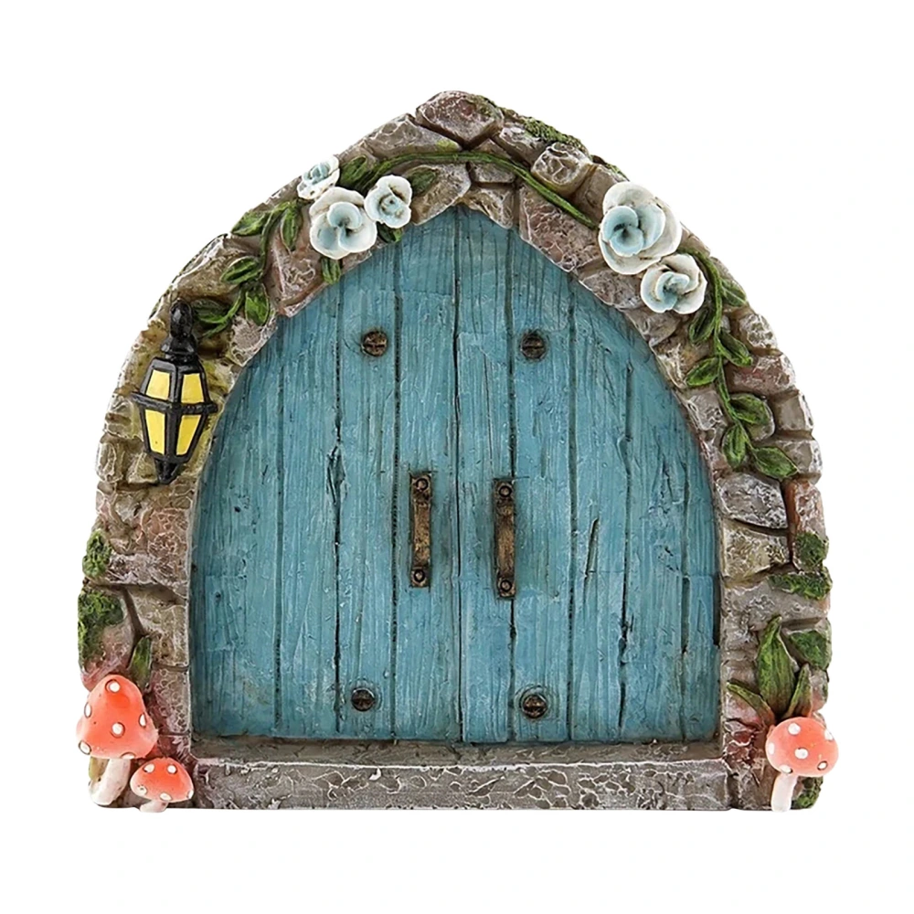 Wooden Fairy Door Ornament Vintage Garden Decoration DIY Craft