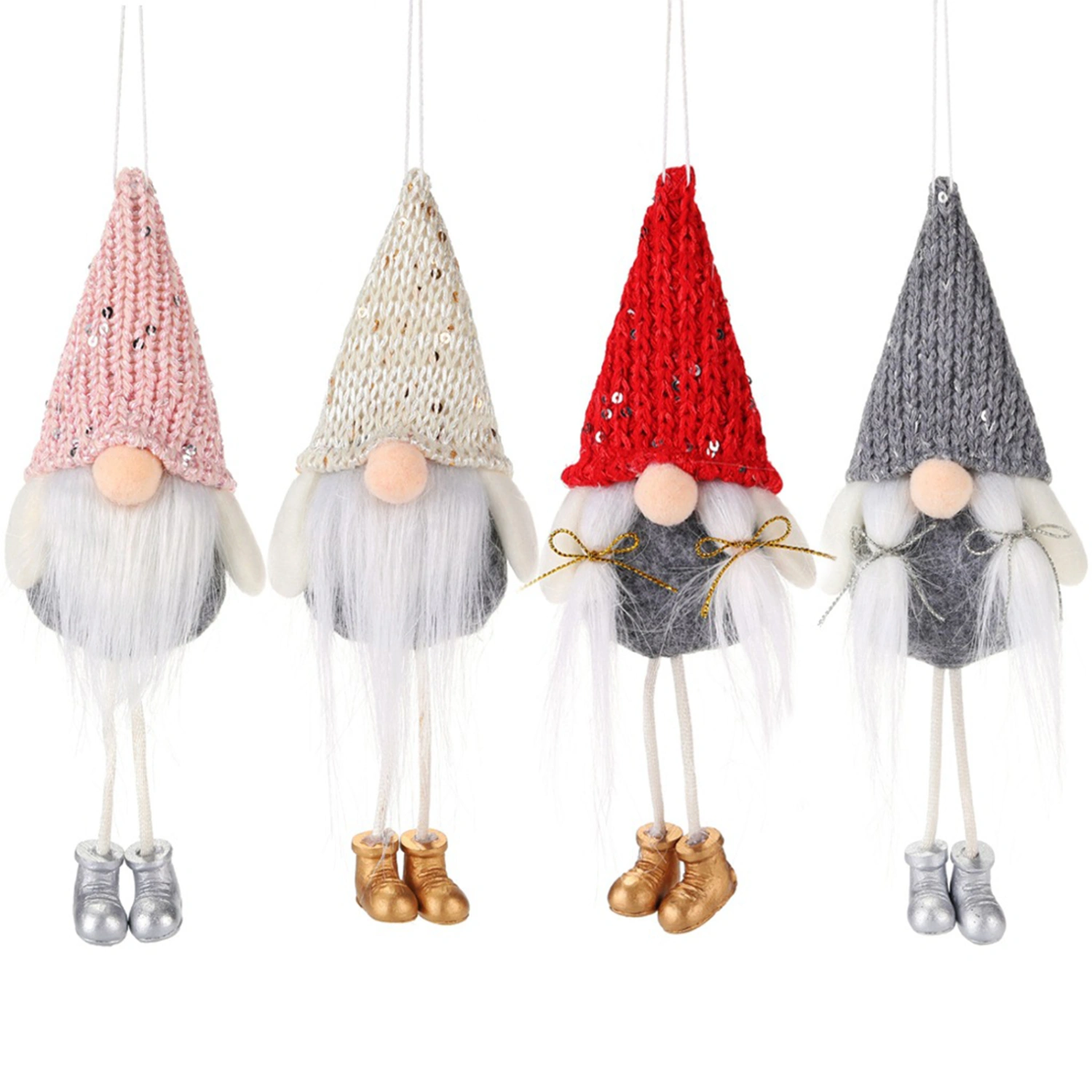 Christmas Hanging Pendants, Faceless Santa Clause Doll Decorative Ornaments