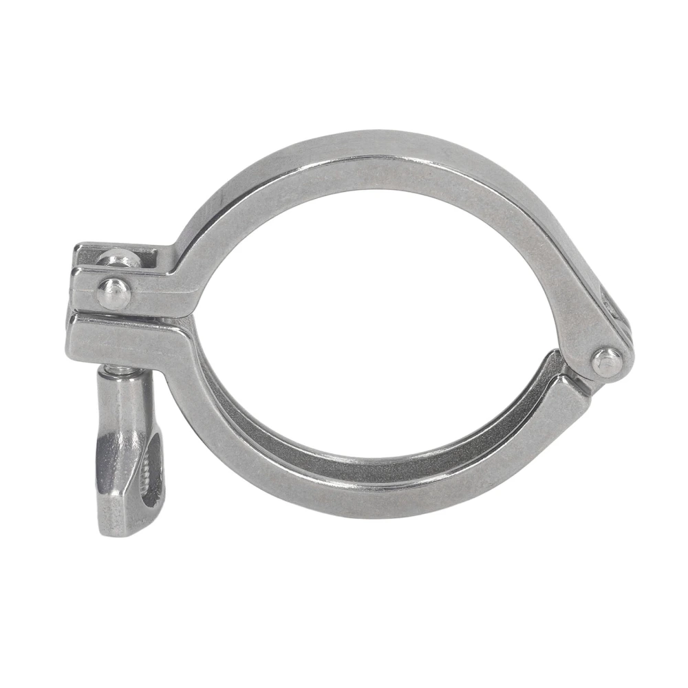 Sanitary Clamp 304 Stainless Steel Water Pipe Fixing Clamp Single Pin Heavy Duty Pipe Clip with Wing Nut Type 51