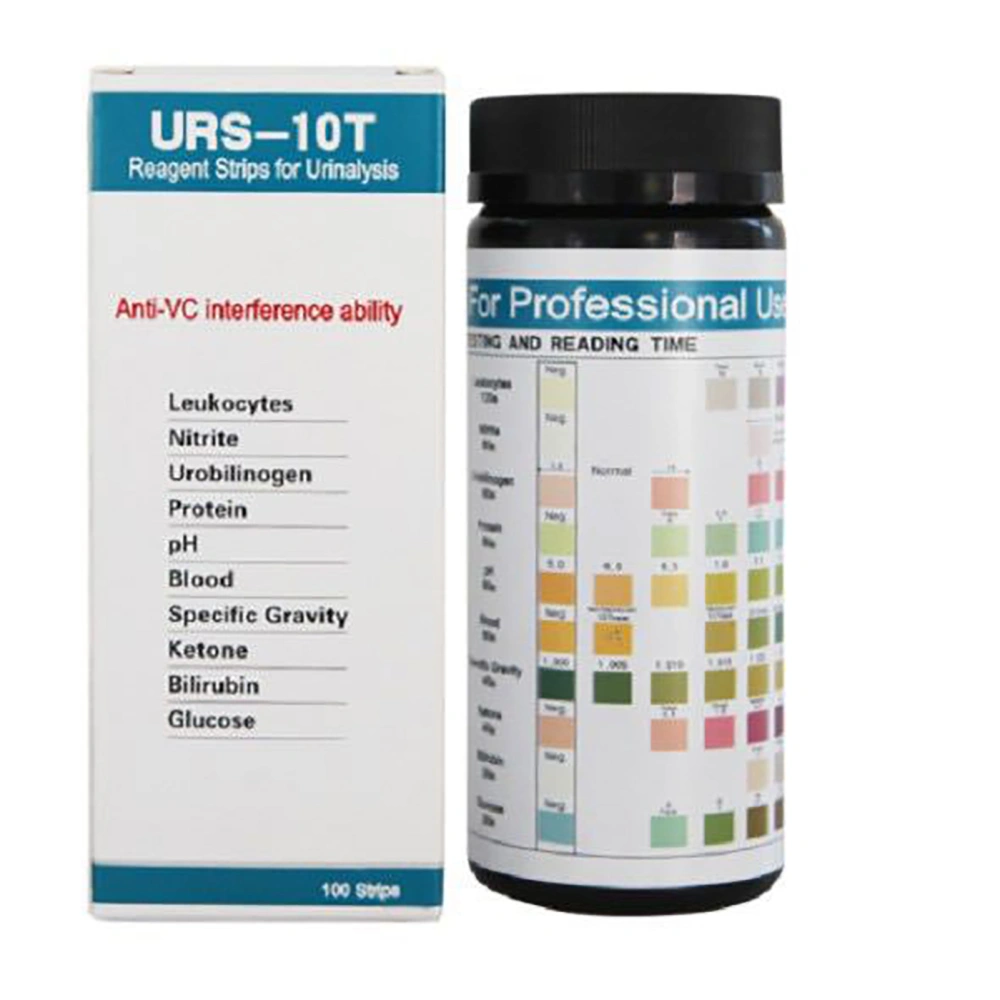 Urinalysis Reagent Strips 10 Parameters Urine Test Paper for Human At Medical Institutions