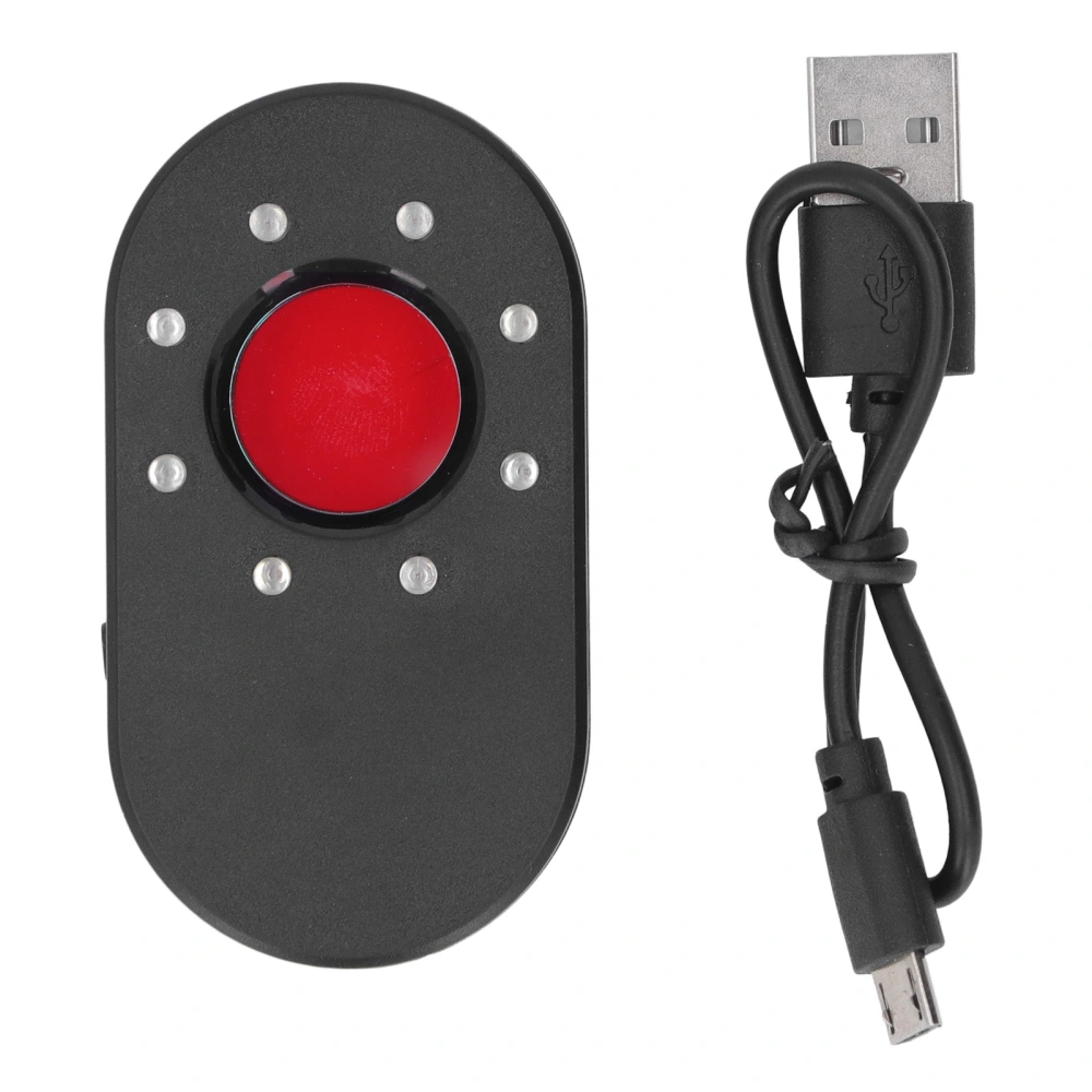 Concealed Camera Detector USB Charging LED Infrared Scanning RF Detection Tool for Hotel