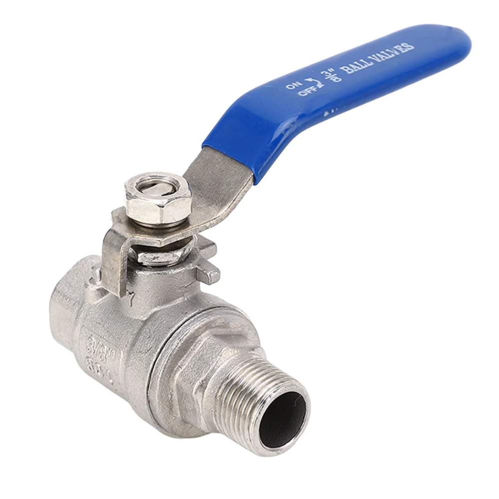 Full Port Ball Valve 3/8 Inch NPT Male and Female Thread Pipe Fitting 1000WOG Stainless Steel Ball Valve