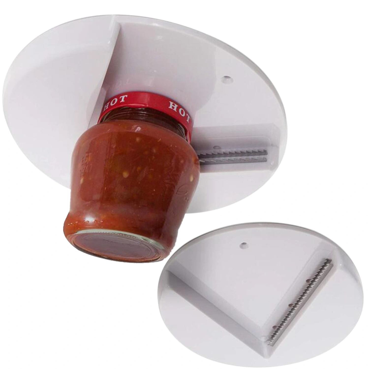 The Original Under Cabinet Lid Opener, Opens Any Size Type of Lid Effortlessly
