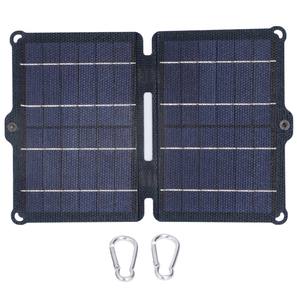 Solar Panel 8W 5V 0‑2A Dual USB Output Portable Folding Solar Charging Panel for Outdoor