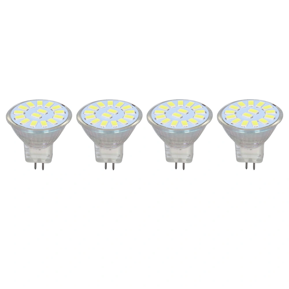 4PCS 15LED MR11 Light Bulb 5W 500LM Double Pin Base Landscape Spot Light Bulb for Living RoomCold White