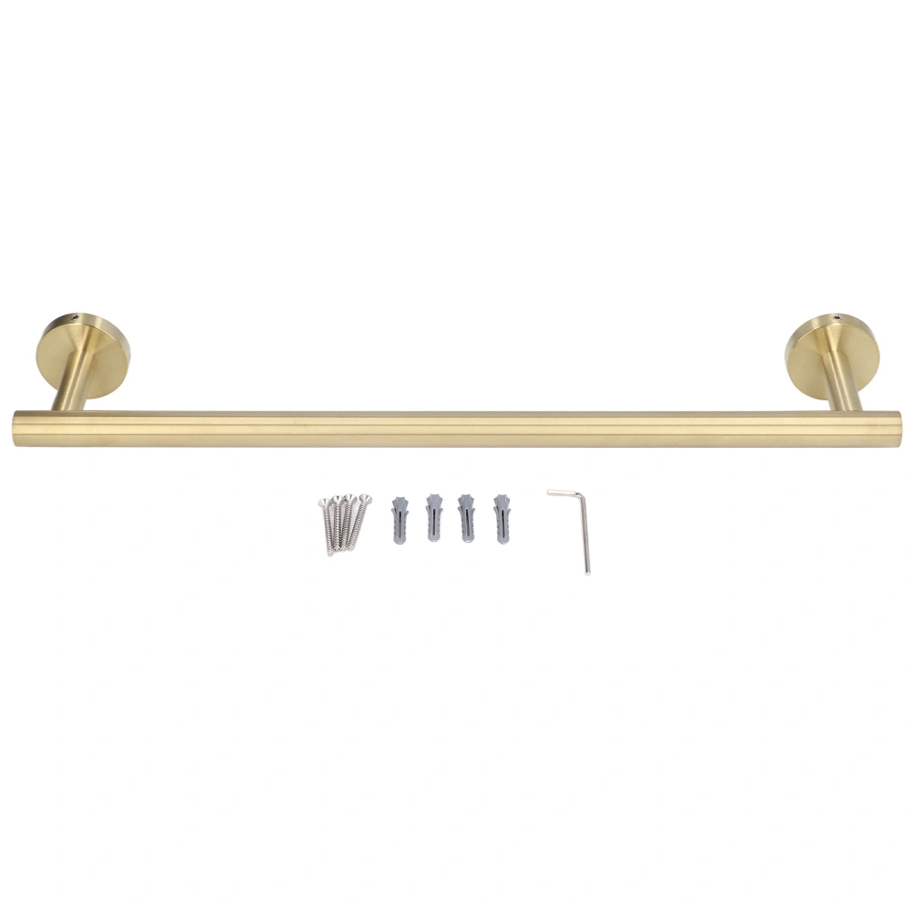 Gold Towel Bar Approx 17.7in 304 Stainless Steel 11lbs Maximum Load Rustproof Corrosion Resistant Bathroom Towel Bar