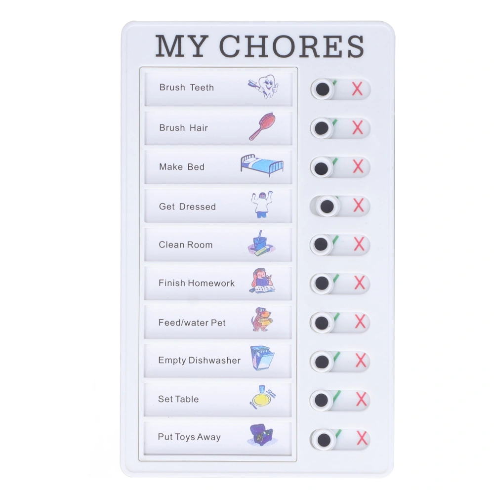 Chore Chart Memo Boards Portable Detachable Message Board Feel Comfortable PVC Kids Chore Chart for Kids Learn PlanningMY CHORES