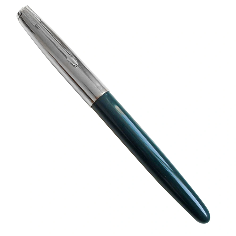 Fountain Pen Green 0.5mm Iridium Retro Classic Smooth Writing Portable Pen for Student