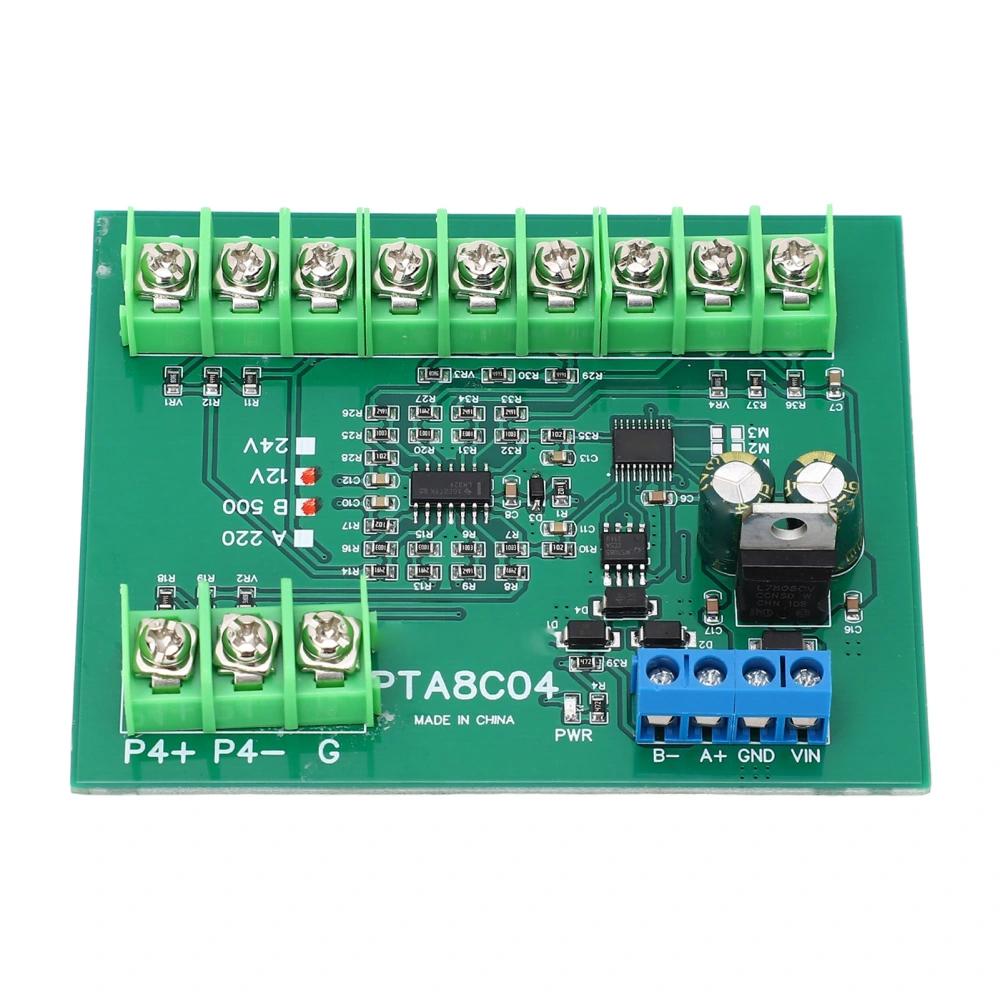 4 Channel PT100 RTD RS485 Temperature Sensor Board Temp Acquisition Module Resistance Collector B500 -40-500℃ DC12V