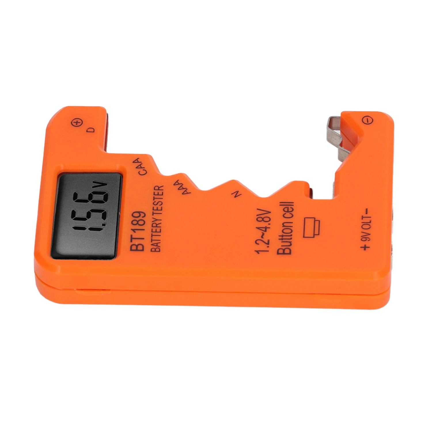 Battery Checker Capacity Tester Meter Digital Display Tool for AA AAA 6F22 9V 1.5V Orange