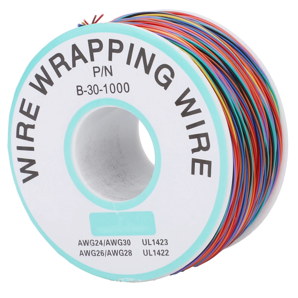 8 Colors Circuit Board Flying Wire Tin Plated Copper PCB Wrapping Wire Cable for Aviation 30AWG