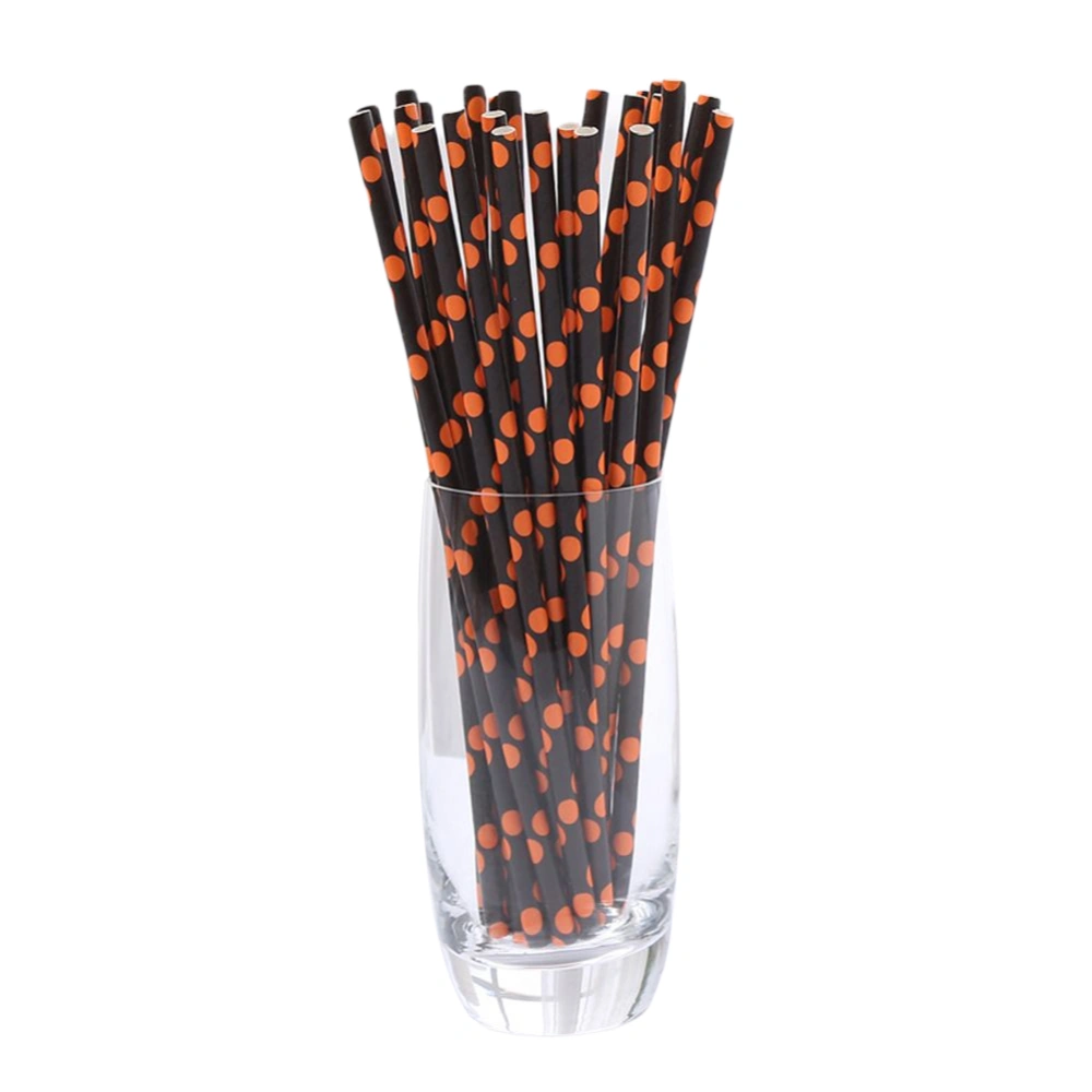 Hallowmas Decoration Drinking Straws, Biodegradable Drinking Supply, Pack of 25