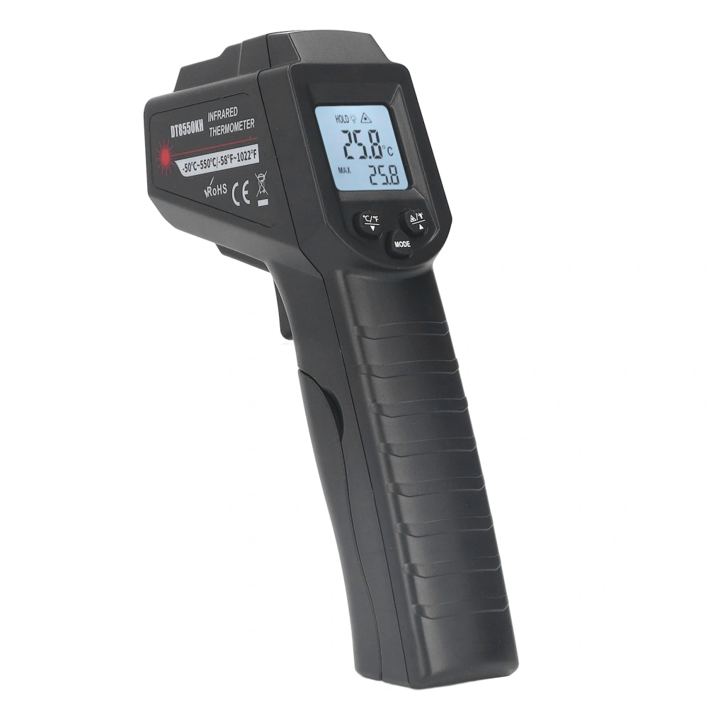 DT8550KH Infrared Thermometer Handheld Non Contact Digital Temperature Gun for Industrial Equipment Food Processing