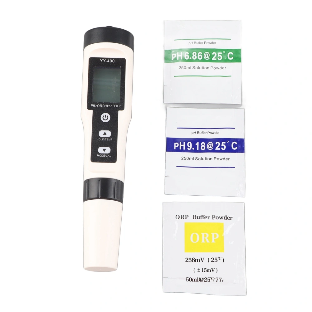 Digital Water Tester 4 in 1 Multi Functional IP67 Waterproof PH H2 ORP Temp Water Quality Meter with Backlight