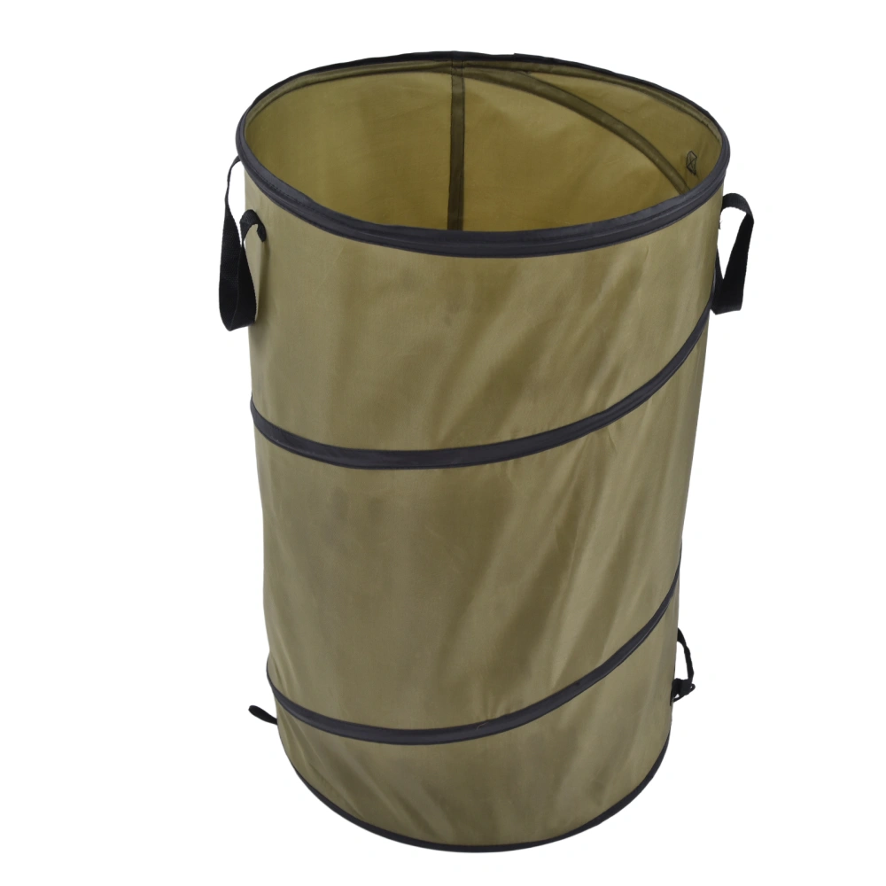 113L Collapsible Trash Can 30 Gallon Recycling Large Leaf Garbage Bag with Handles for Garden Home Camping