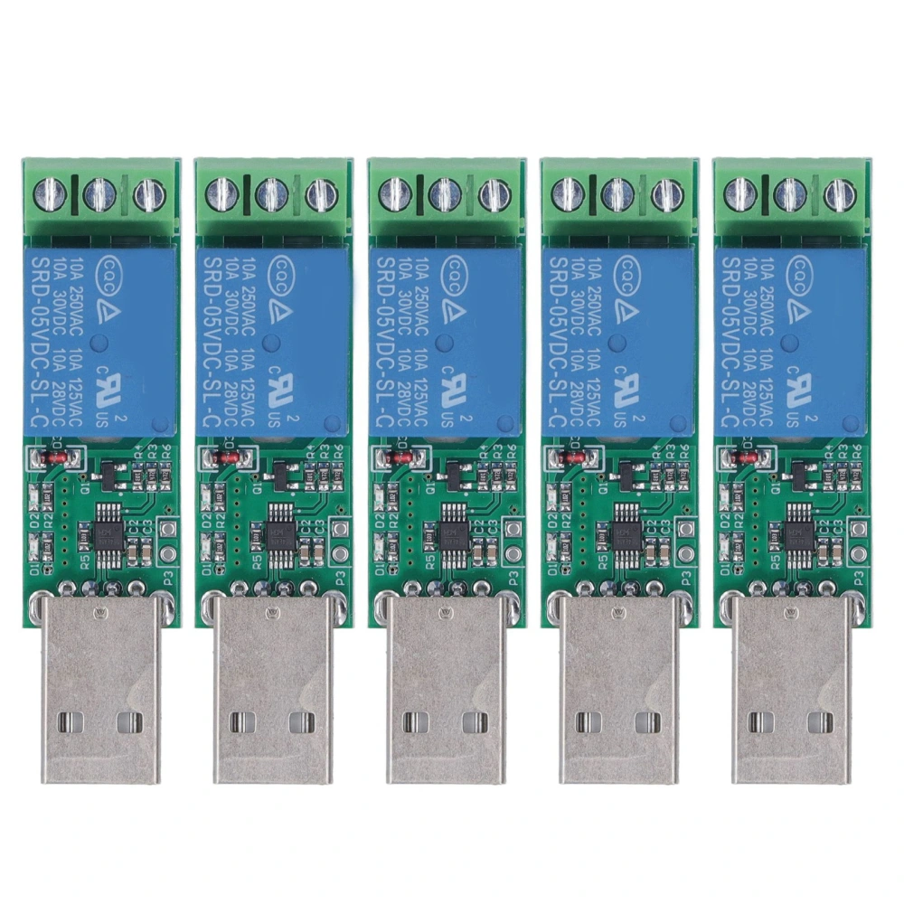 5Pcs Relay Module Driver Free 1 Channel Control Switch Controller Board for PC Computer 5V