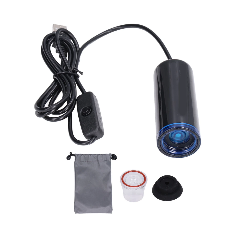 Electric Air Pump USB Powered Electric Vacuum Pump with 2 Nozzles and Storage Bag for Travel