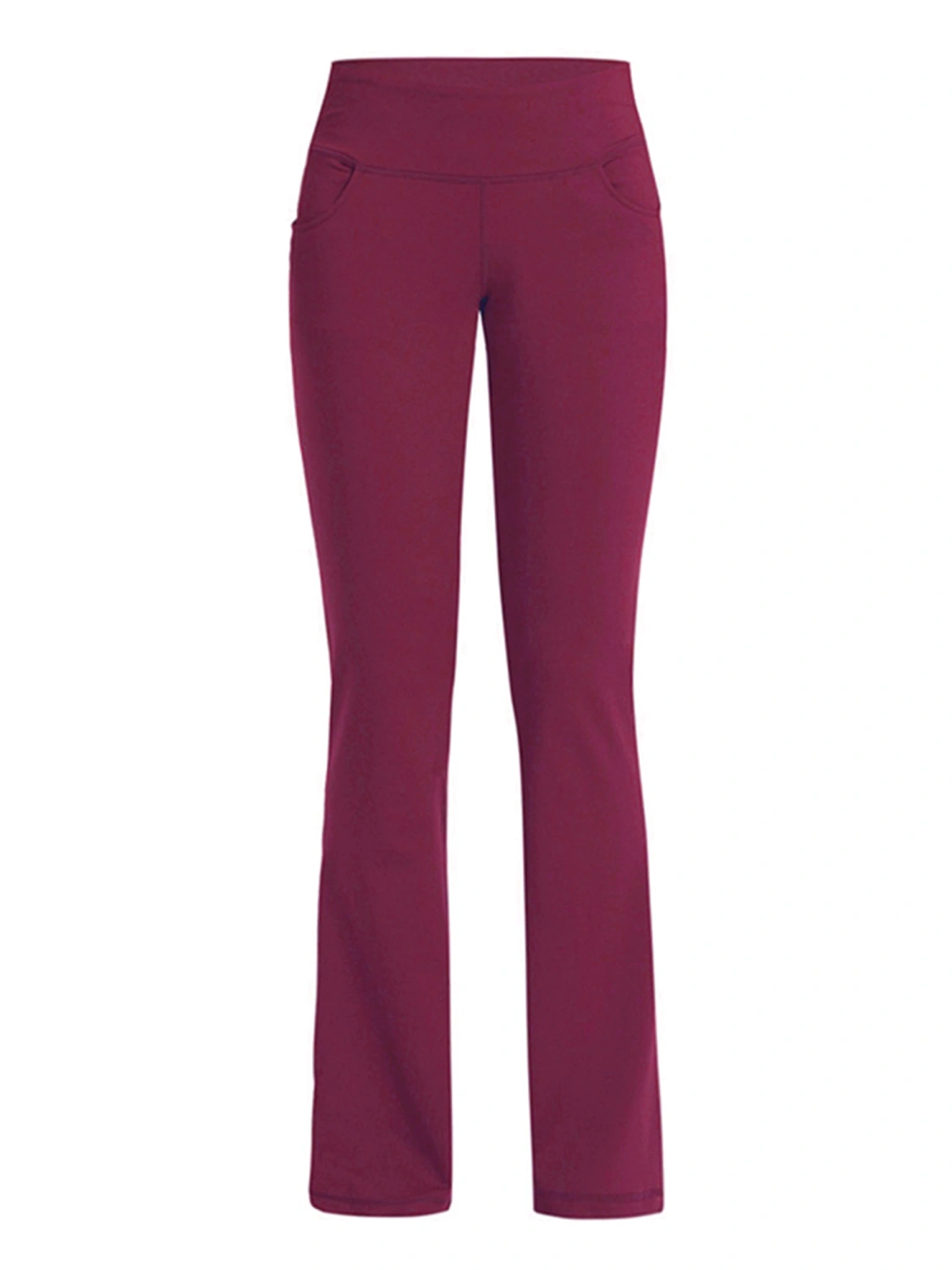 Women Slightly Flare Yoga Trousers Wide-Leg High Waist Casual Pants