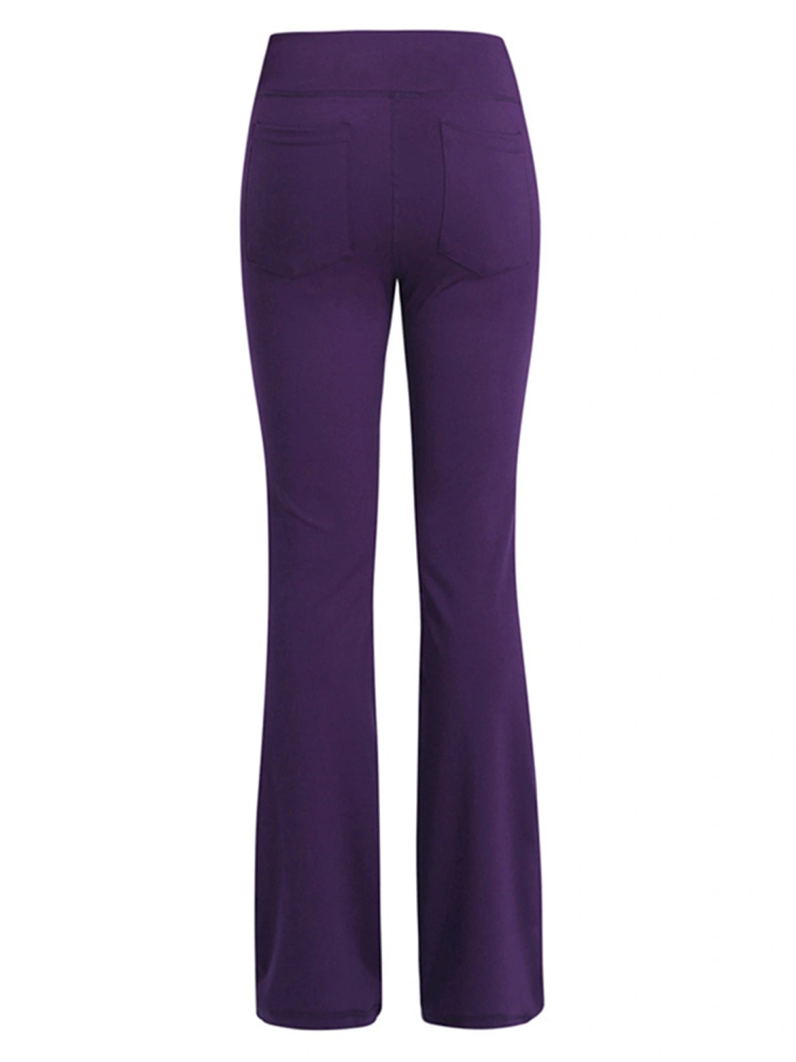 Women Slightly Flare Yoga Trousers Wide-Leg High Waist Casual Pants