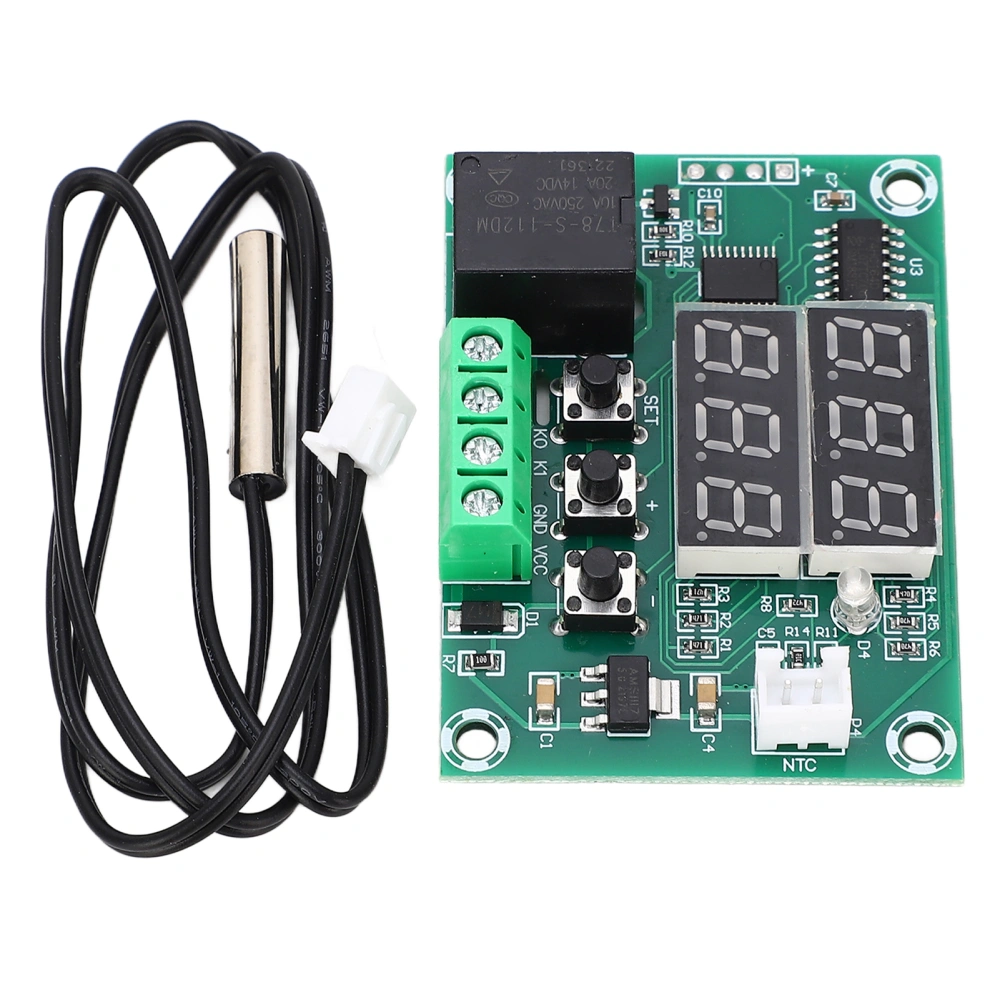 Dual Display Digital Thermostat Temperature Controller Module Double Display Temperature Control Switch DC12V