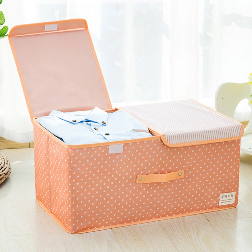 Double Lids Clothes Storage Box Foldable Storage Box for Clothes Toys