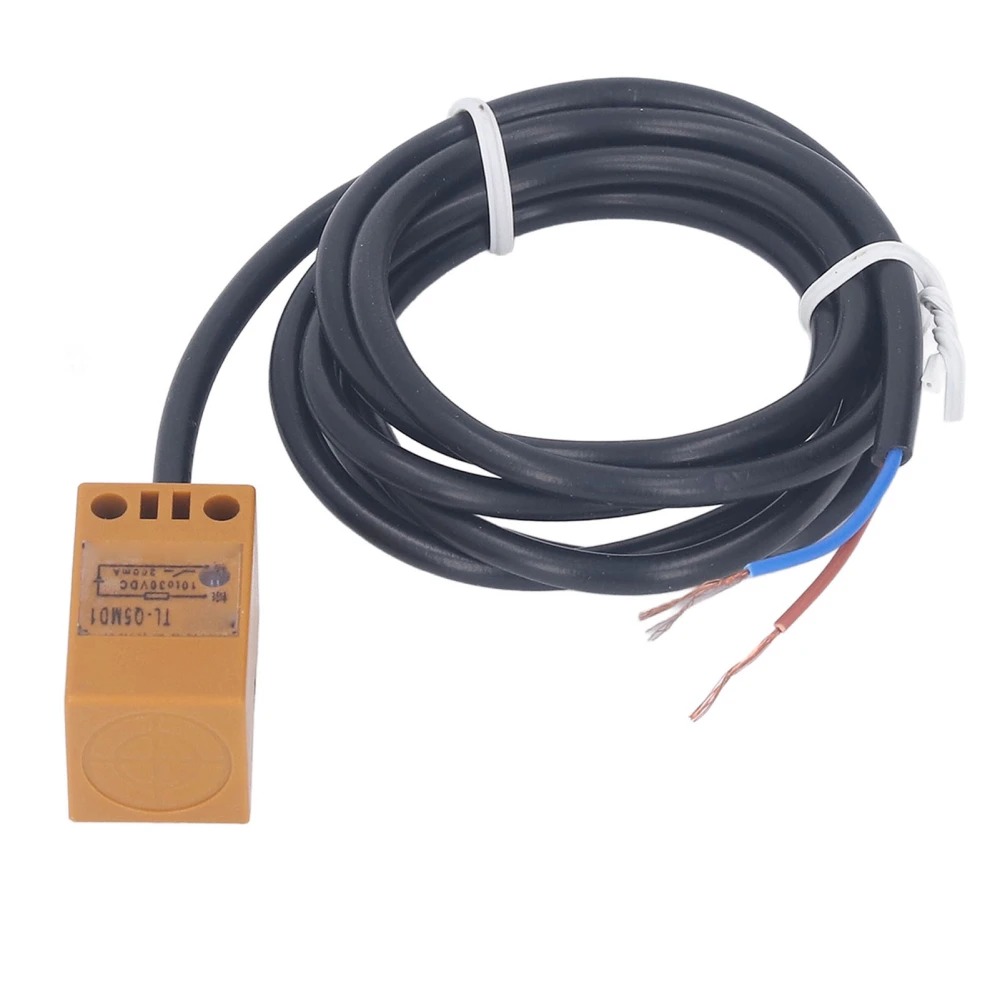 Inductive Proximity Sensor 5mm Detection NPN 2 Wire Normally Open Square Metal Induction Proximity Switch 10‑30VDC