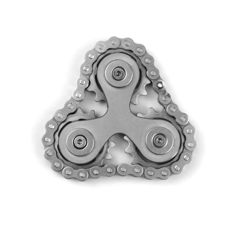 Stainless Steel Fidget Spinners Stress Relief EDC Metal Gyro Toy