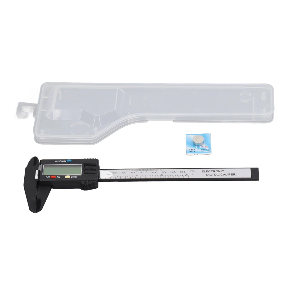 Vernier Caliper LCD Digital Display 0-150mm Dual Scale ABS Tool for Measurement Testing