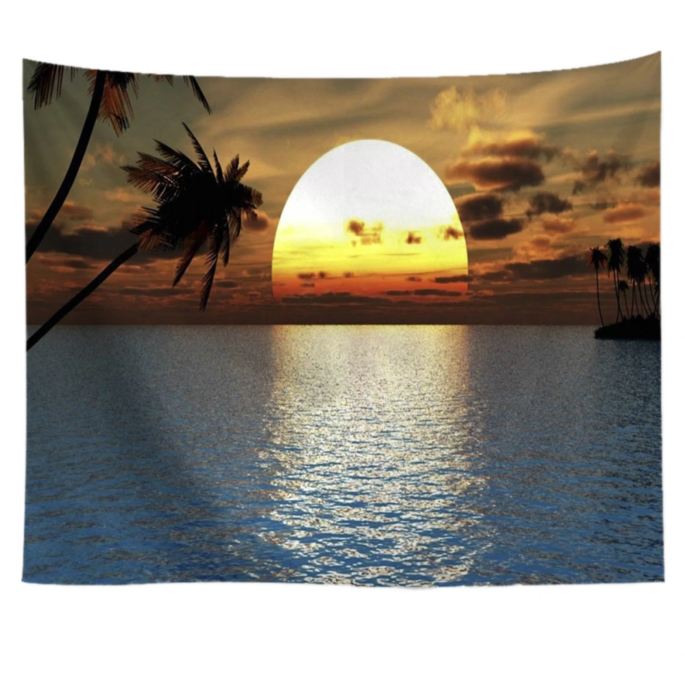 Wall Hanging Blanket Soft Sunset Style Printed Rectangular Tapestry