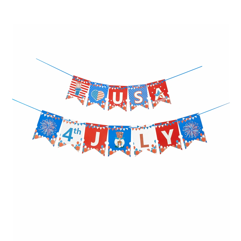 Independence Day National Day Banner Flag Pennant Banner Decorations