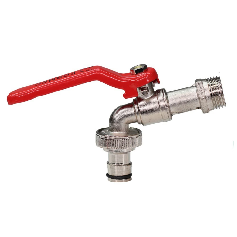 Water Nozzle Zinc Alloy Outlet Water Tap Fauset Rustproof High Pressure for Garden Teat Nozzle