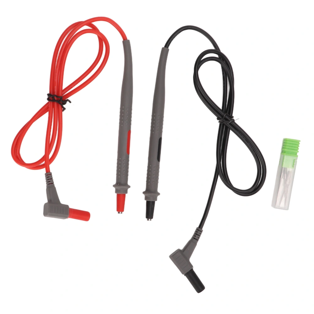 Multimeter Test Leads Kit Ultra Fine 2 Layer Silicone Soft Cable Wire Electrical Testing Probes