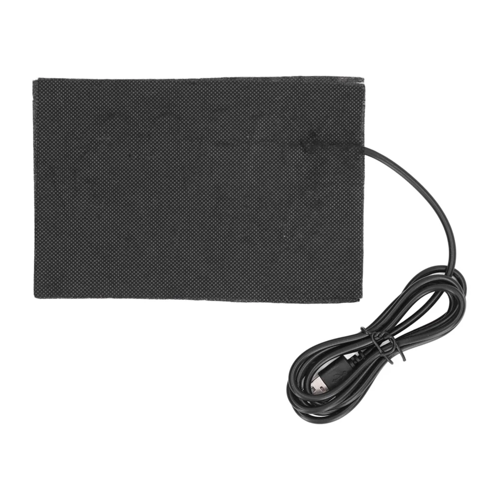 Heating Pad 10x15cm 60℃ Temperature Quick Heating Folding Cloth USB DC 5V for Home Office